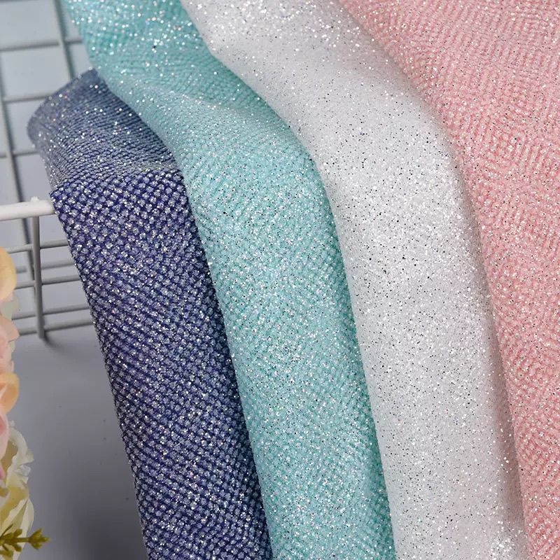 Crystal Mesh Fabric - Tkanina z cekinami i siateczką do