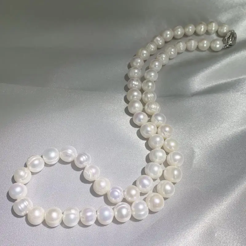 Pearl Trim Chain - Hurtowa sprzedaż naszyjników z prawdziwych pereł,