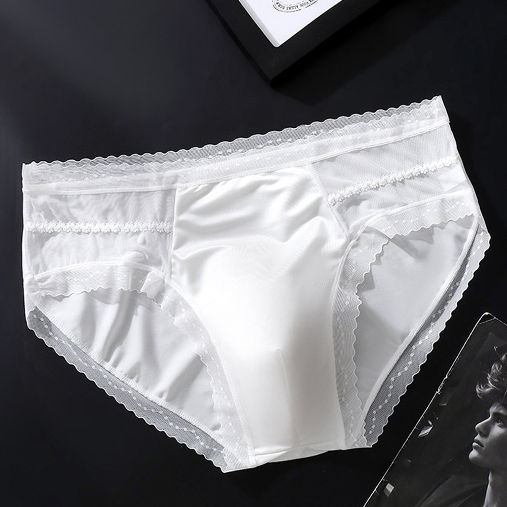 Męska bielizna: majtki z niski – Elastic Lace Trim recenzja i cena