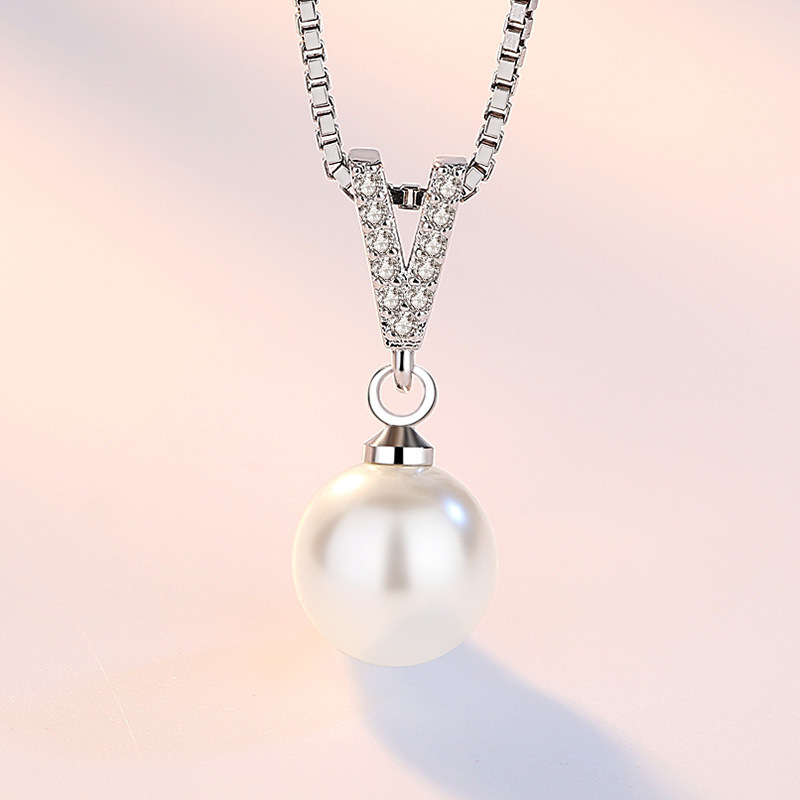 Srebrny naszyjnik próby 925 z  – Pearl Trim Chain recenzja i cena