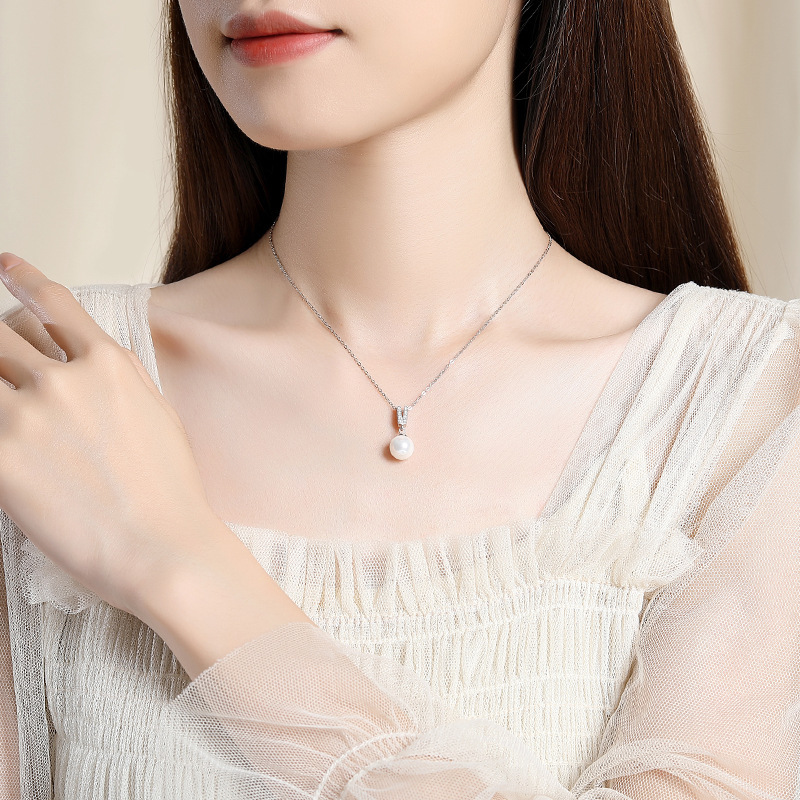 Srebrny naszyjnik próby 925 z  – Pearl Trim Chain recenzja i cena