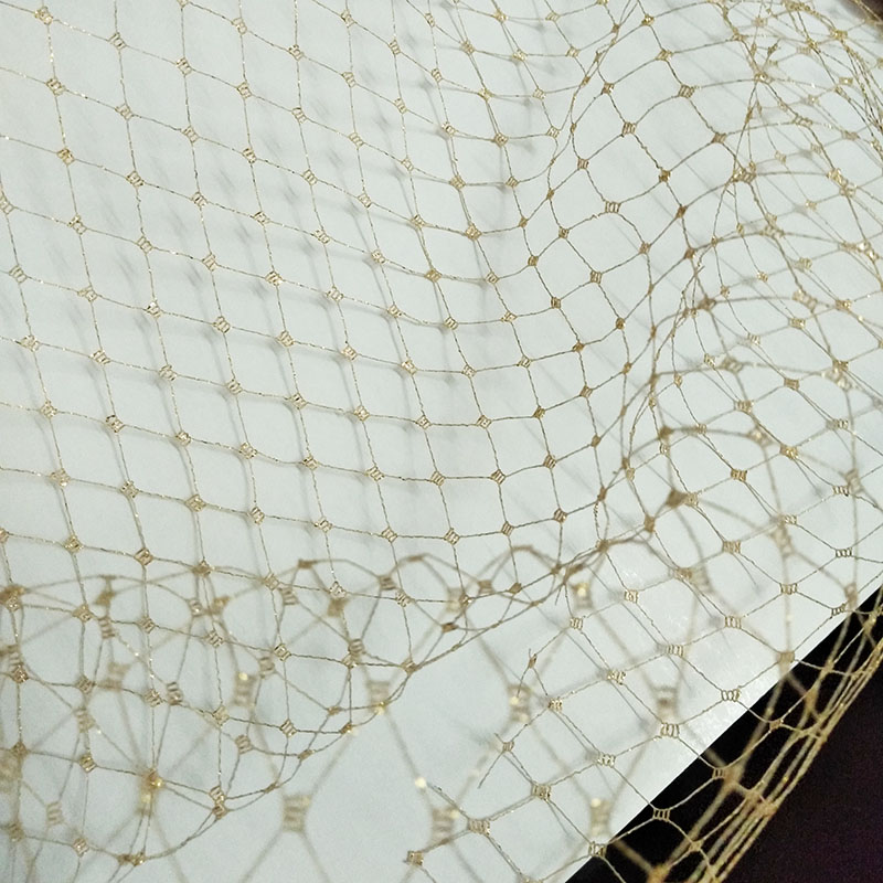 Czarna siatka z diamentowym wz – Crystal Mesh Fabric recenzja i cena