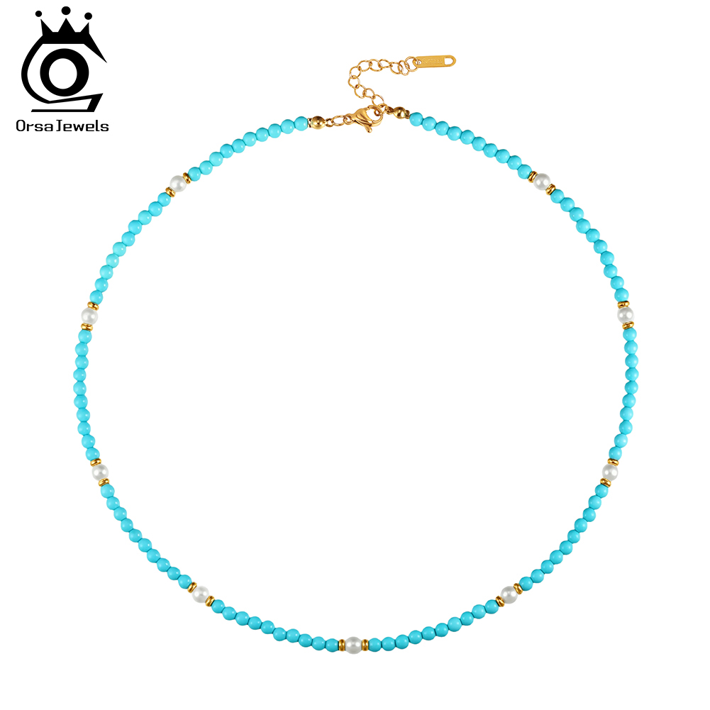 ORSA JEWELS Bohemian 18K Modny – Pearl Trim Chain recenzja i cena