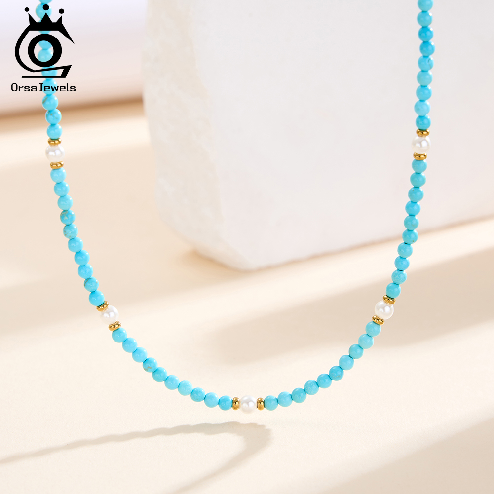 ORSA JEWELS Bohemian 18K Modny – Pearl Trim Chain recenzja i cena