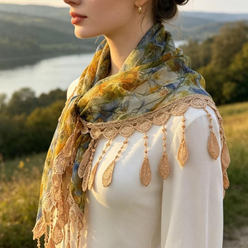 Boho trójkątny szal z frędzlam – Tassel Fringe Trim recenzja i cena