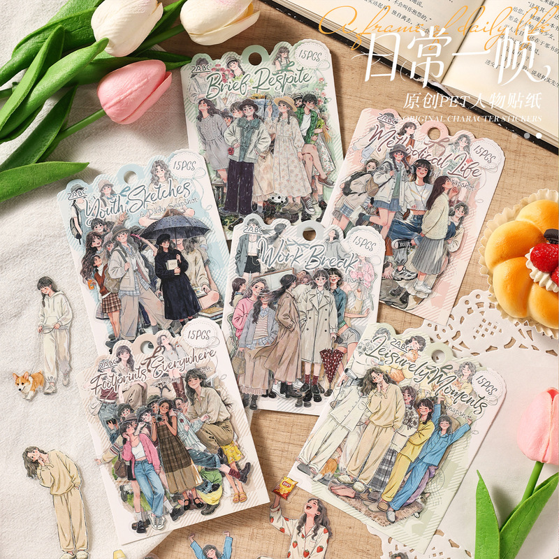 15 sztuk eleganckich naklejek  – Embellishments For Scrapbooking recenzja i cena